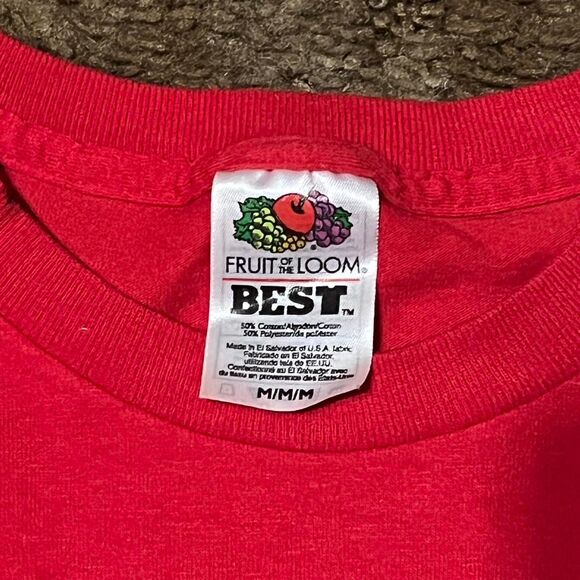 Vintage “Wild and Crazy Demons” Funny Quote T-Shirt Red Medium - Picture 3 of 4